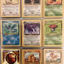 90 Vintage Pokémon Rare/Uncommon/Common Cards Lightly Played to Near Mint (bundle #19)
