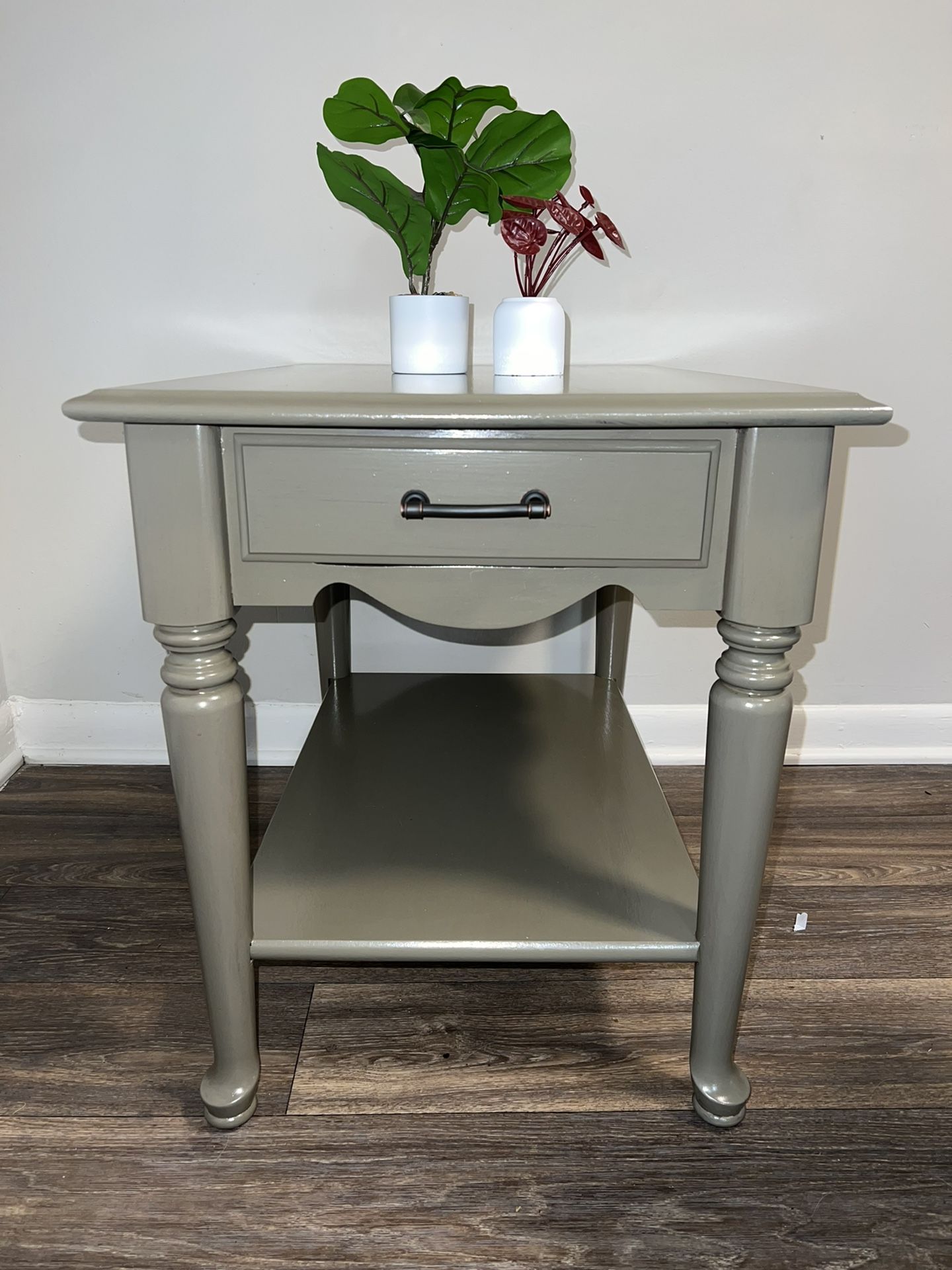 Refinished Side Table Or End Table