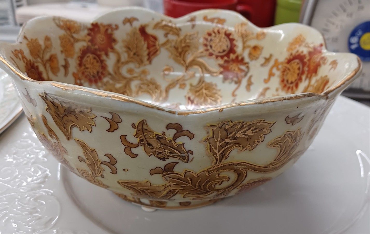 Porcelain Chinese Flower Bowl