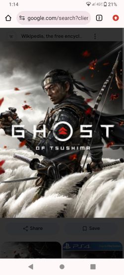 Ghost Of Tsushima PS 4/5