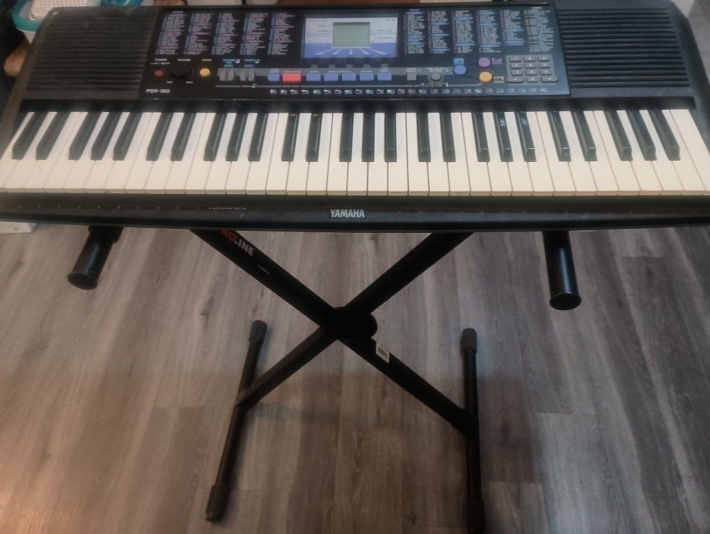 Yamaha PSR-190 Keyboard & ProLine Keyboard Stand