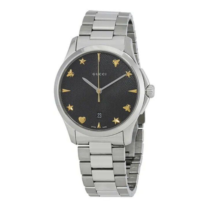 *NEW* Gucci G-Timeless 38mm Men's Stainless Steel Watch YA1264029A