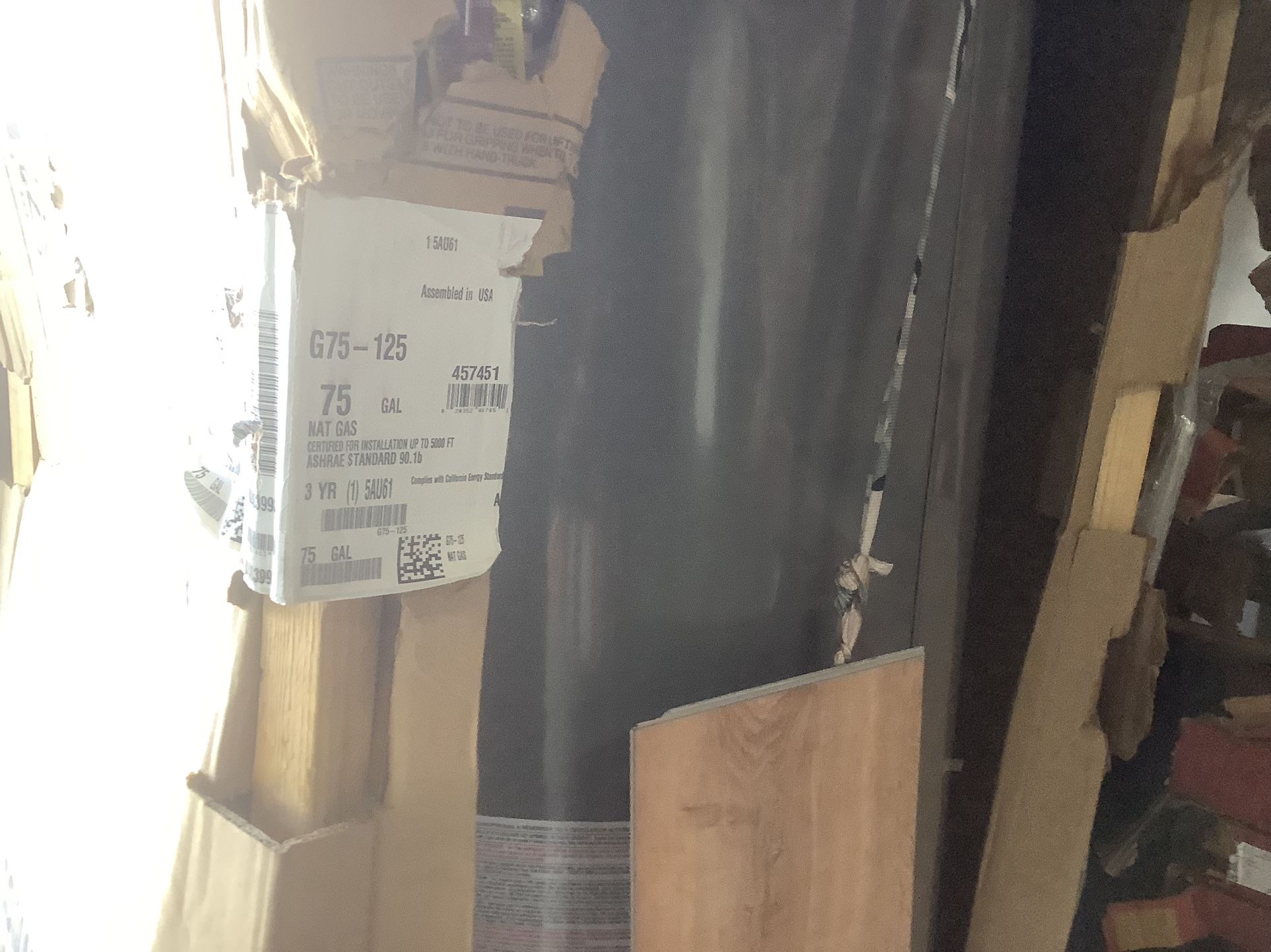 Universal Heavy Duty 75 Gal. 125K BTU Commercial Natural Gas Tank Water Heater