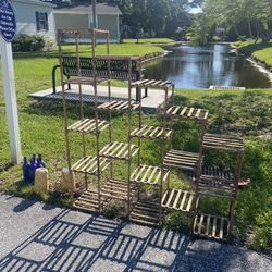 Wooden Plant Stand 