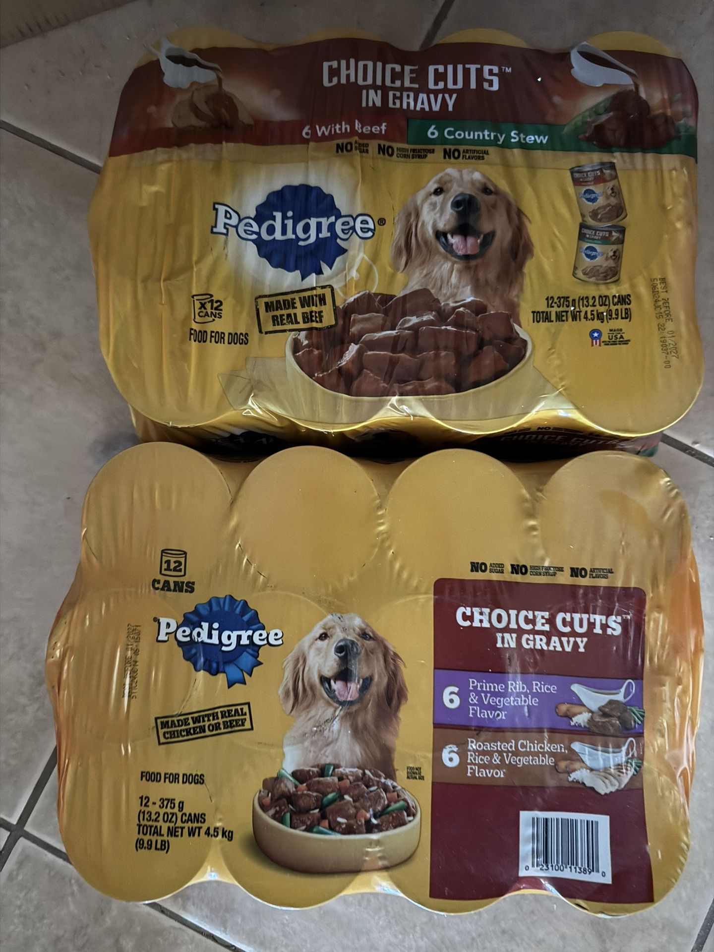 Pedigree Canned Dog Food 2 12 Packs=24