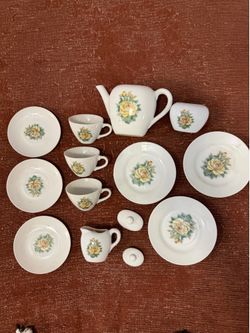 Vintage porcelain mini tea set