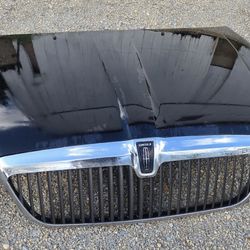98 99 Hood 00 01 02 Lincoln Navigator BLACK with Grill Grille 2000 2001 2002