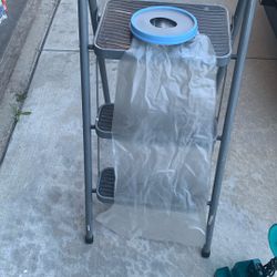 Plastic leg cover for showering