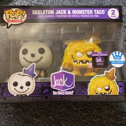 Funko Pop! Jack In The Box Skeleton Jack And Monster Taco 2 Pack special edition