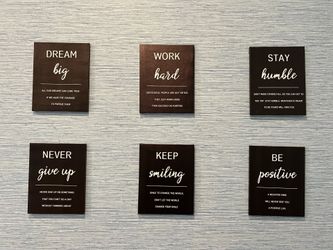 6 Words of Affirmation Wall Canvases