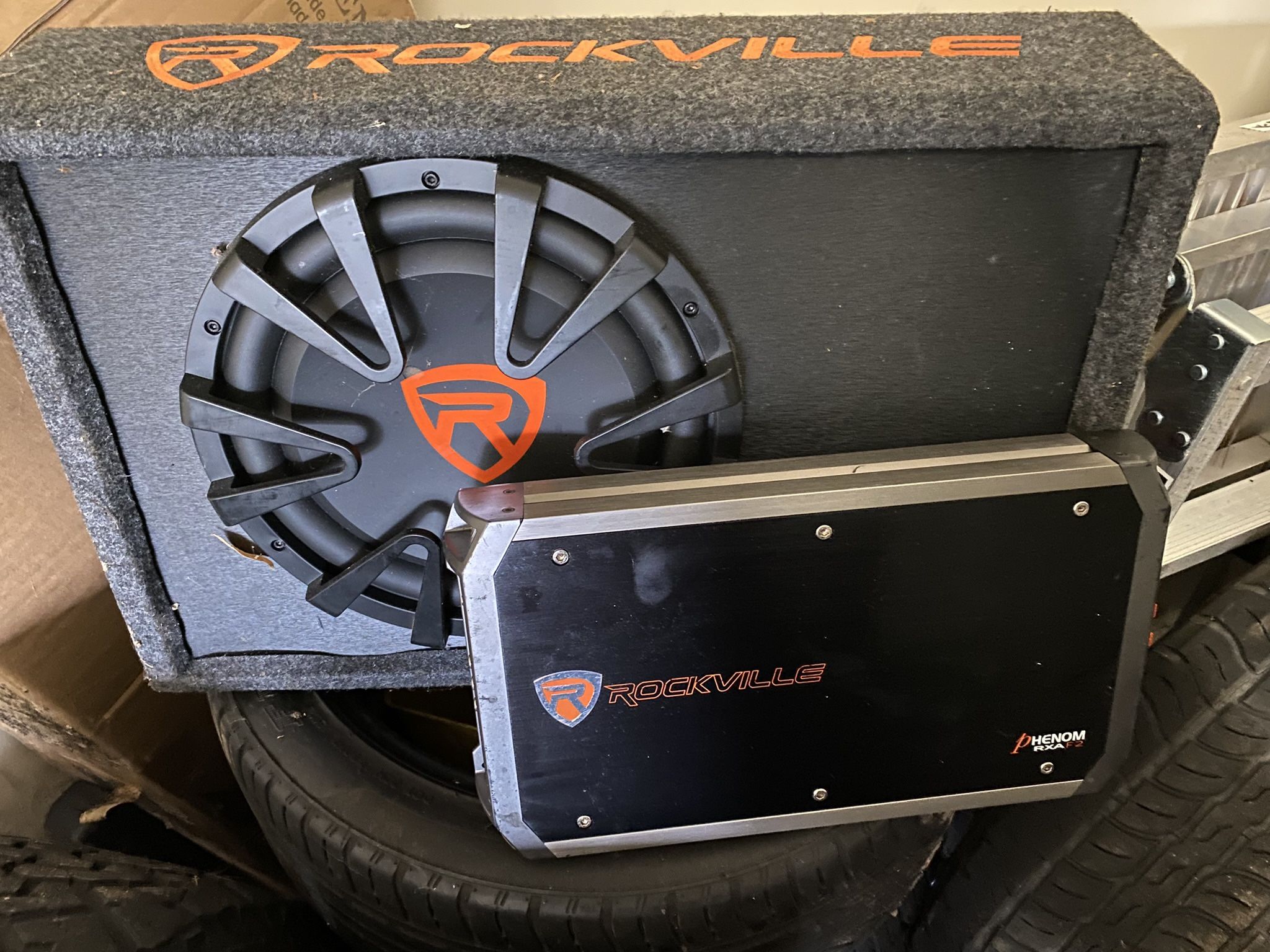 Rockville Subwoofer & 4 Channel Amplifier Combo