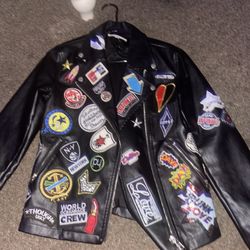 Small Black Leather Jacket 