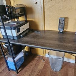 Gray Wood Desk 