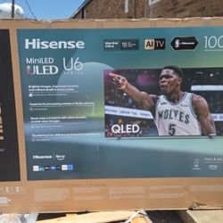 100U65qfc 100” Hisense smart 4k mini led Uled tv 