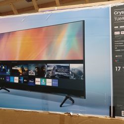 70" Screen Led Smart 4k By Samsung Crystal.  Original Box SEALED 