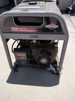 Briggs and Stratton gas generator
