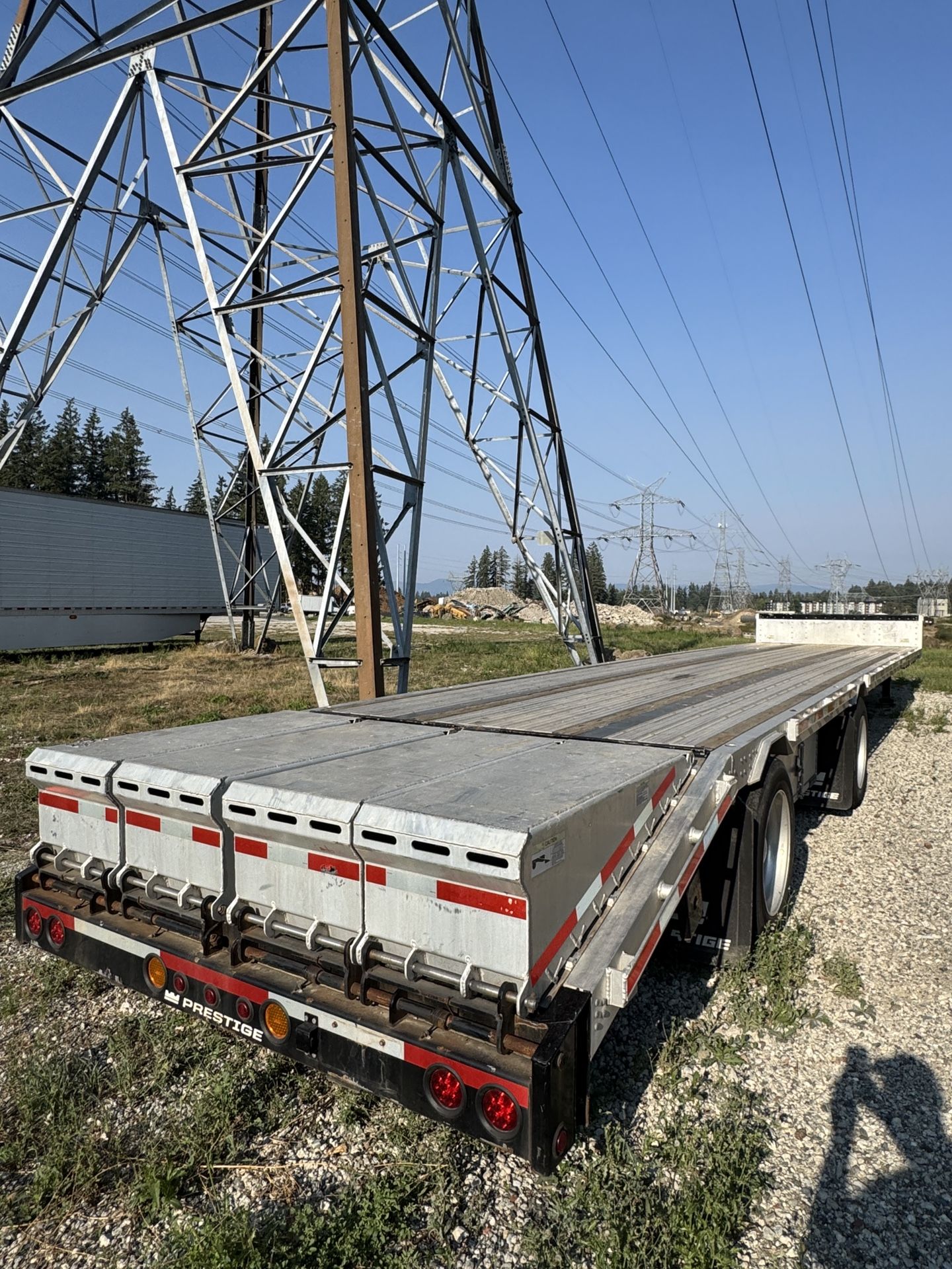 2023 Prestige Step Deck Semi Trailer With Built In Ramps