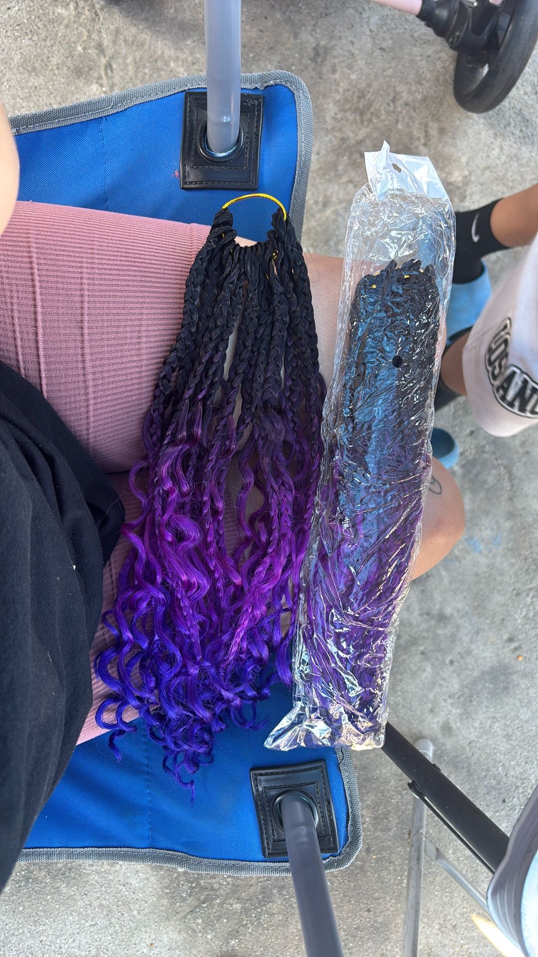 Hair Extension Purple Braid