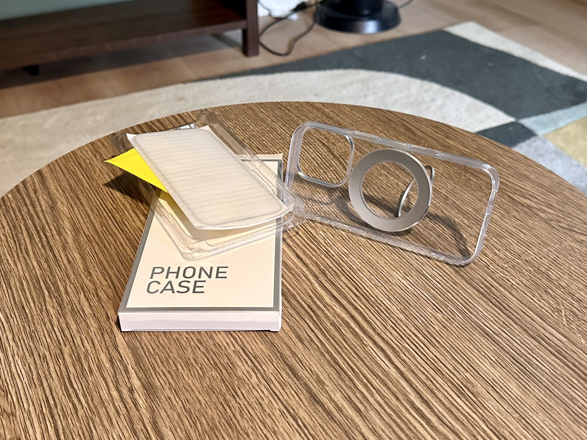 Transparent IPhone 16 Pro With Ring And Screen Protector
