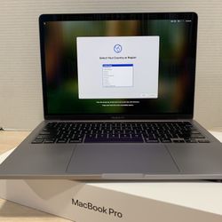 $450, 2020 MacBook Pro 13", 512GB/16GB RAM/i5, Touch Bar, factory upgrades worth $400