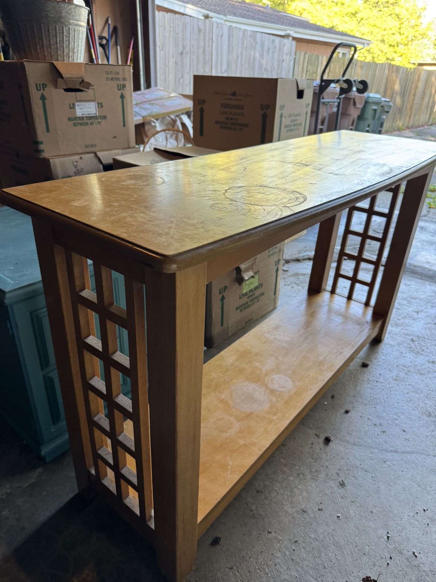 ✨ Beautiful Wooden Console / Entryway Table ✨