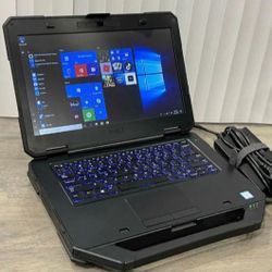 Dell Full Rugged Laptop Intel Core i5 CPU 8 GB RAM 512 GB SSD Webcam HDMI Wi-Fi & Bluetooth Wireless Windows 11 Professional 