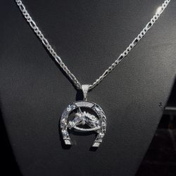 .925 Sterling Silver HorseShoe Chain 