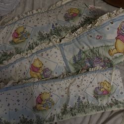 Vintage 90s Pooh Crib Set 