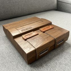 Custom Wood Grain Veneer Super Nintendo SNES 
