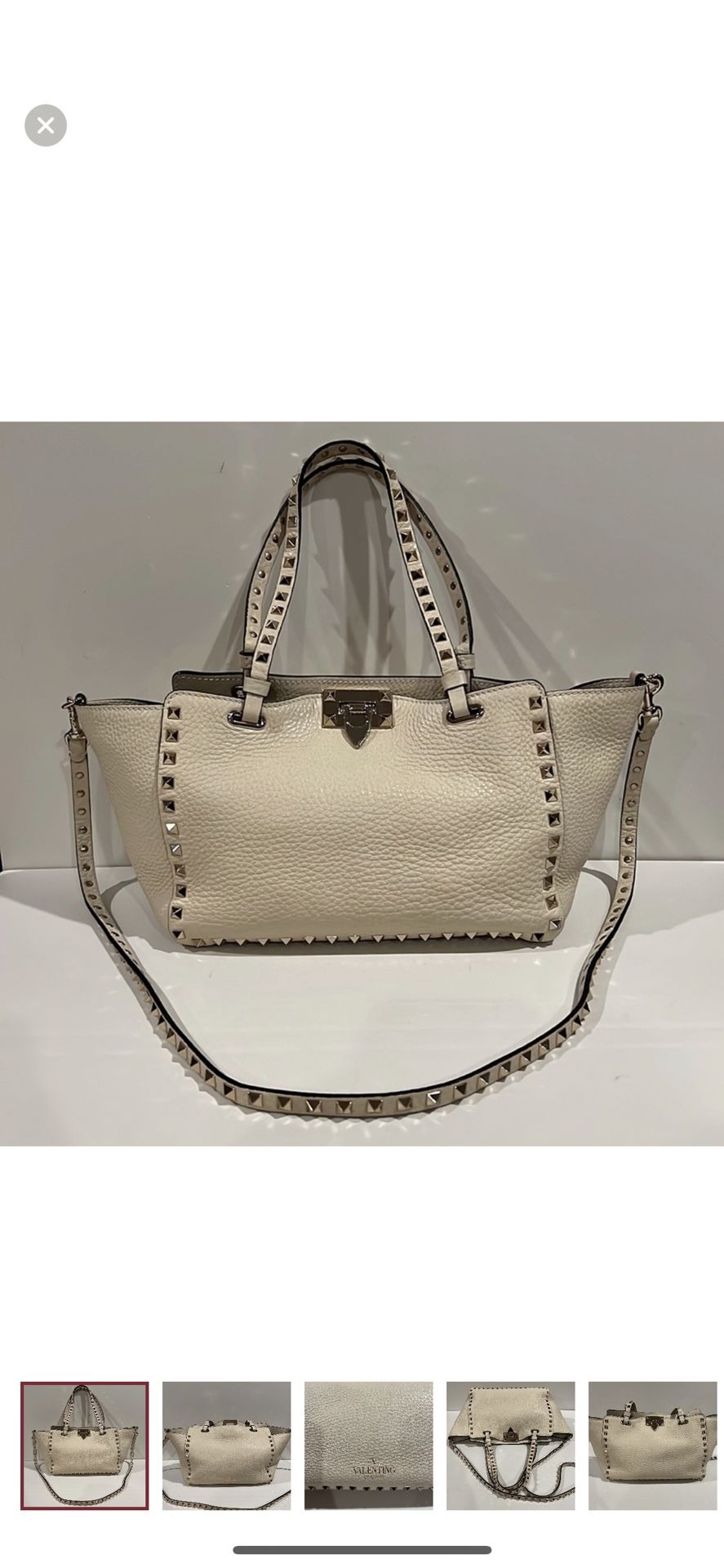 Valentino Garavani Rock Stud Two Way Bag/Small Tote