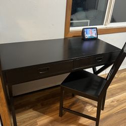 Desk with chair