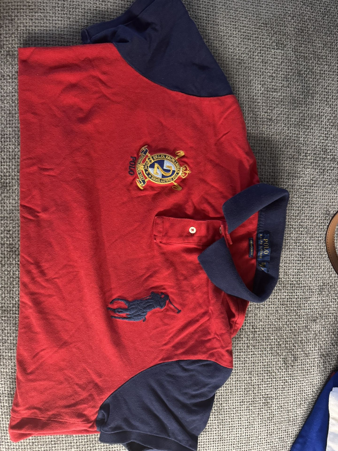5 Ralph Lauren Polo Shirts XL