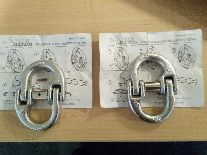 Suncor Stainless Hammer Locks 2(3/8 in.)