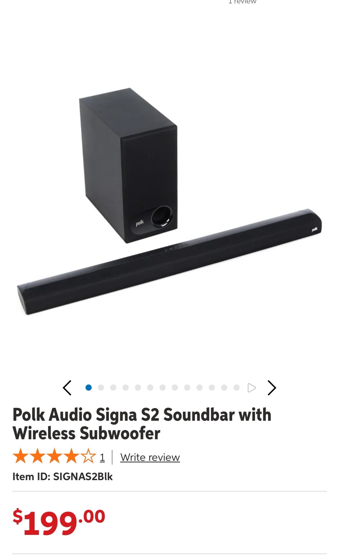 Signa S2 Soundbar & Subwoofer by Polk Audio