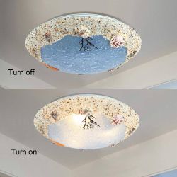 Mediterranean Style Ceiling Lamp Kids Room Light Living Room Kitchen Lighting,Dimming