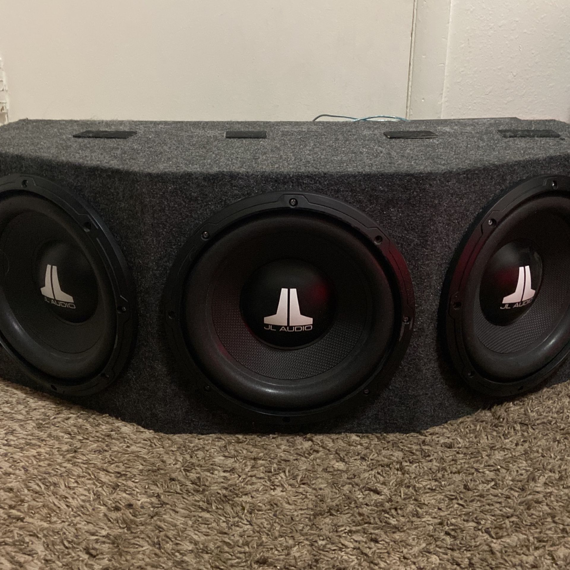 Three 10in Subs With 1200 Wat Amps