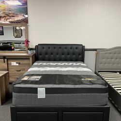 Black Queen Bed Frame 