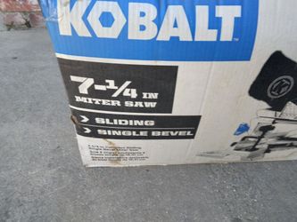 New Kobalt 7-1/4"sliding compound miter saw