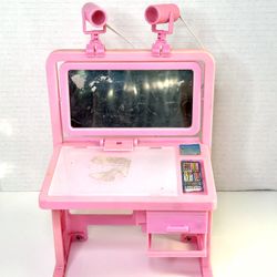 Vintage 1985 Multi-Toys Corp. Pink Drawing Board Doll Desk
