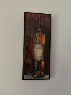 Wine Bottle glossyWall Art