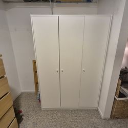 White Ikea closets