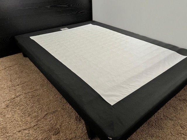 Bed Frame And Nightstands Dark Brown