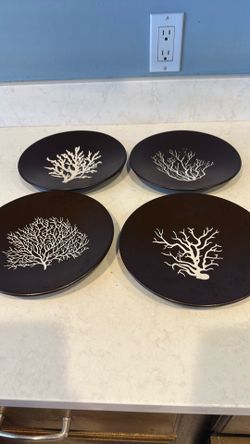 Z Gallery coral branches salad  8”plates