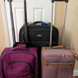 $30 Each, cute mini compact small (or child) rolling suitcase luggage Travel carry-on