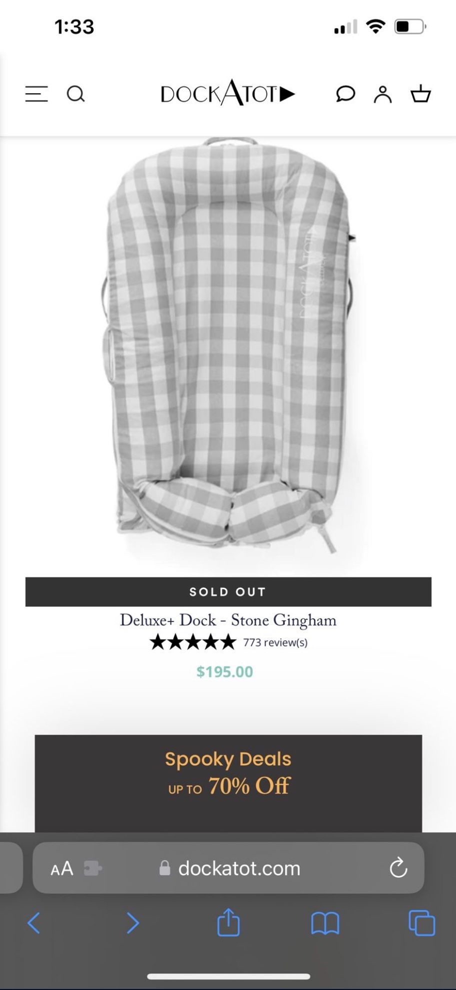 Dock Natural Dockatot Buffalo ☆DockATot☆ DockATot Deluxe+ Dock