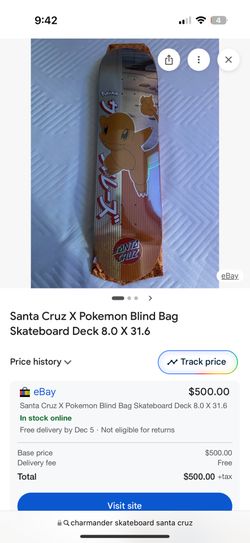 Pokémon Santa Cruz Skateboard
