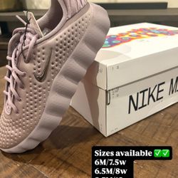 Sizes 7.5w, 8w, & 10w Nike Mind 002 Light Violet Ore (Women's)