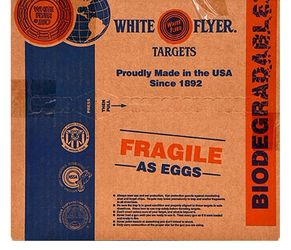 White flyer clay targets box of 90