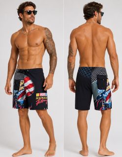NASCAR Hurley Phantom-Eco Racing Boardshort - Black NWT 30 W
