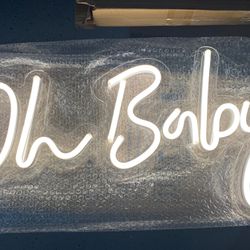 oh baby sign (23” wide) (8” tall)